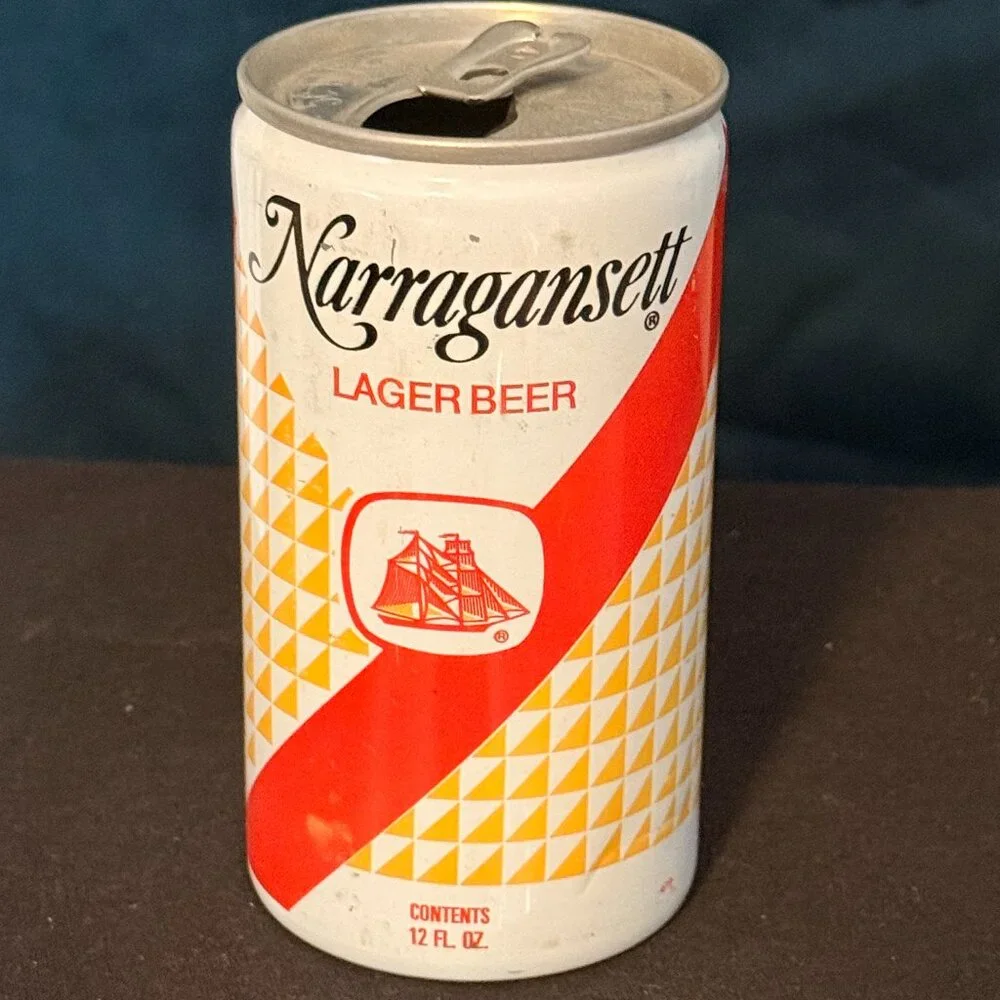 Narragansett Lager vintage beer can